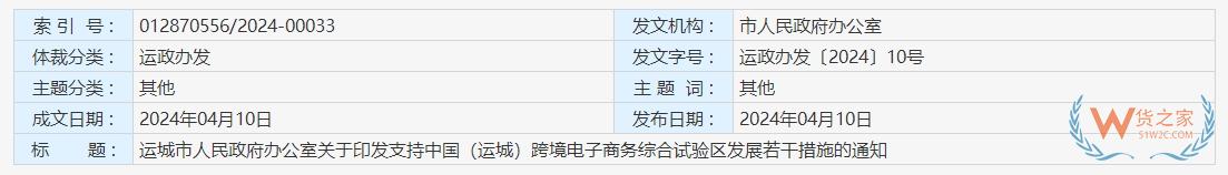 跨境政策.一百三十五|運城_運城跨境電商綜試區(qū)關(guān)于跨境電商的扶持政策-貨之家